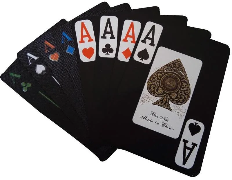 100% New Black Plastic Playing Cards/PVC Poker Playing Cards