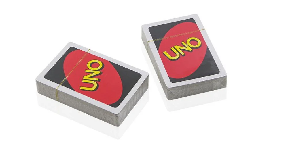 Custom Logo Party Game Toy Gift Uno Card Playing Card Packaged with Tin Box