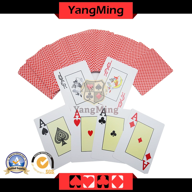 100% Plastic Casino Poker Club Dedicated Poker Playing Cards PVC Card (YM-PC04)