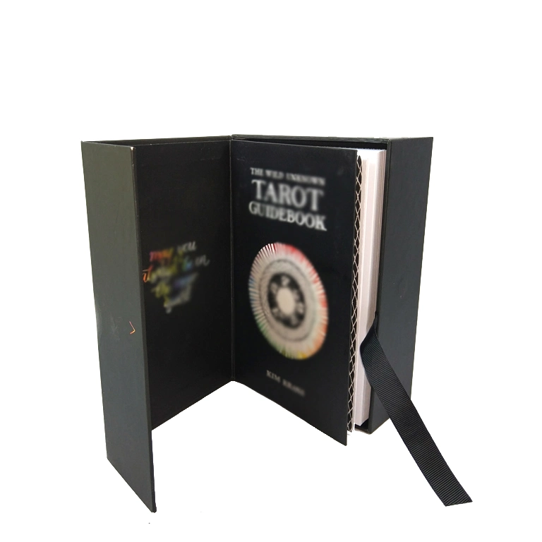 Custom Printing Tarot Cards Deck Oracle Cards Set with Instruction Book Party Game Set Packed by Magnetic Gift Box