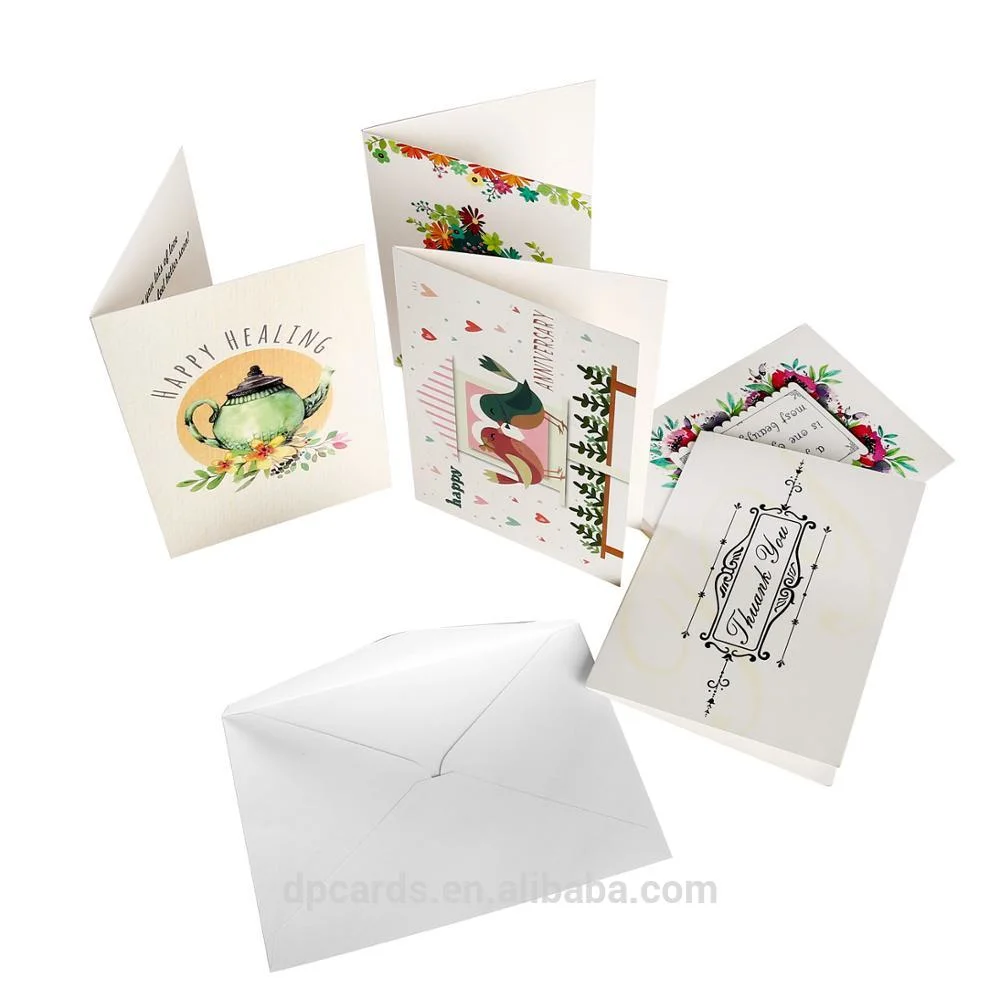 Eco-Friendly Personalized Colorful Holiday Greetings Wedding Greeting Cards