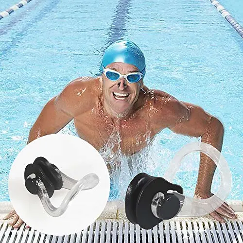 Durable Reusable Soft Silicone Swimming Nose Clip Comfortable Diving Surfing Swim Nose Clips for Adults