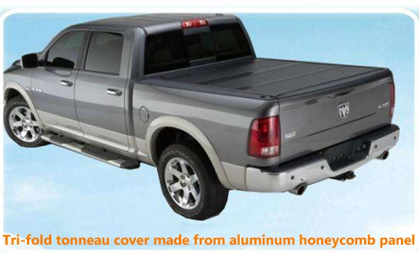 Black Worm Embossed Aluminum Honeycomb Sheet for Making Pickup Truck Tri-Fold Covers