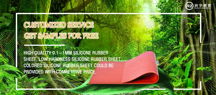 Custom Color High Temperature Resistance Thin Silicone Rubber Sheet