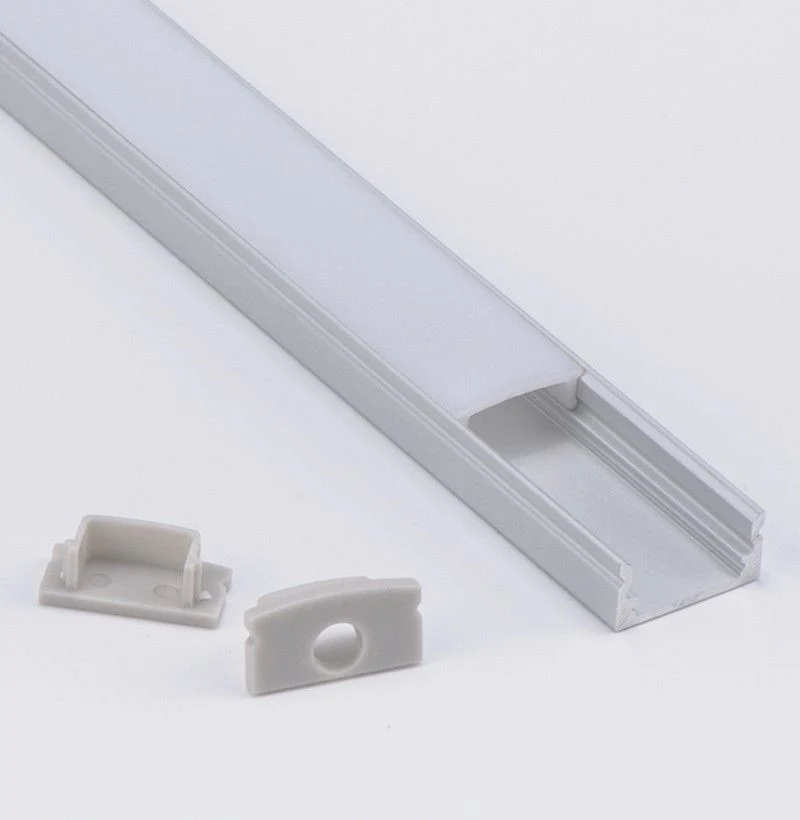 Alu1607 Slim Shadow LED Profile Channel U Shape Mini Aluminium Profile for LED Strips