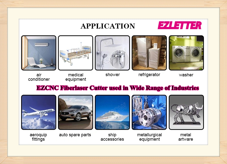 Most Cost-Effective Ezcnc 1270X2540 Sheet Metal Plate Fiberlaser Cutting Machine Factory Direct Sale