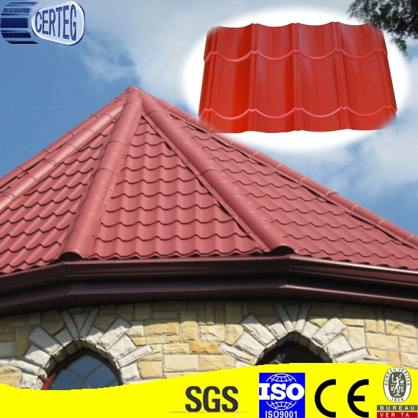 0.3-0.6mm Thickness Color Steel Roof Tile Roofing Prepained Roof Sheet