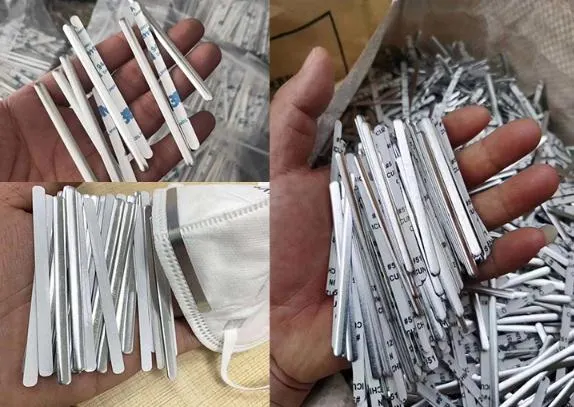 Factory in Stock Plastic Nose Wire for Nose Bridge Strip Aluminium Nose Strip with Adhesive