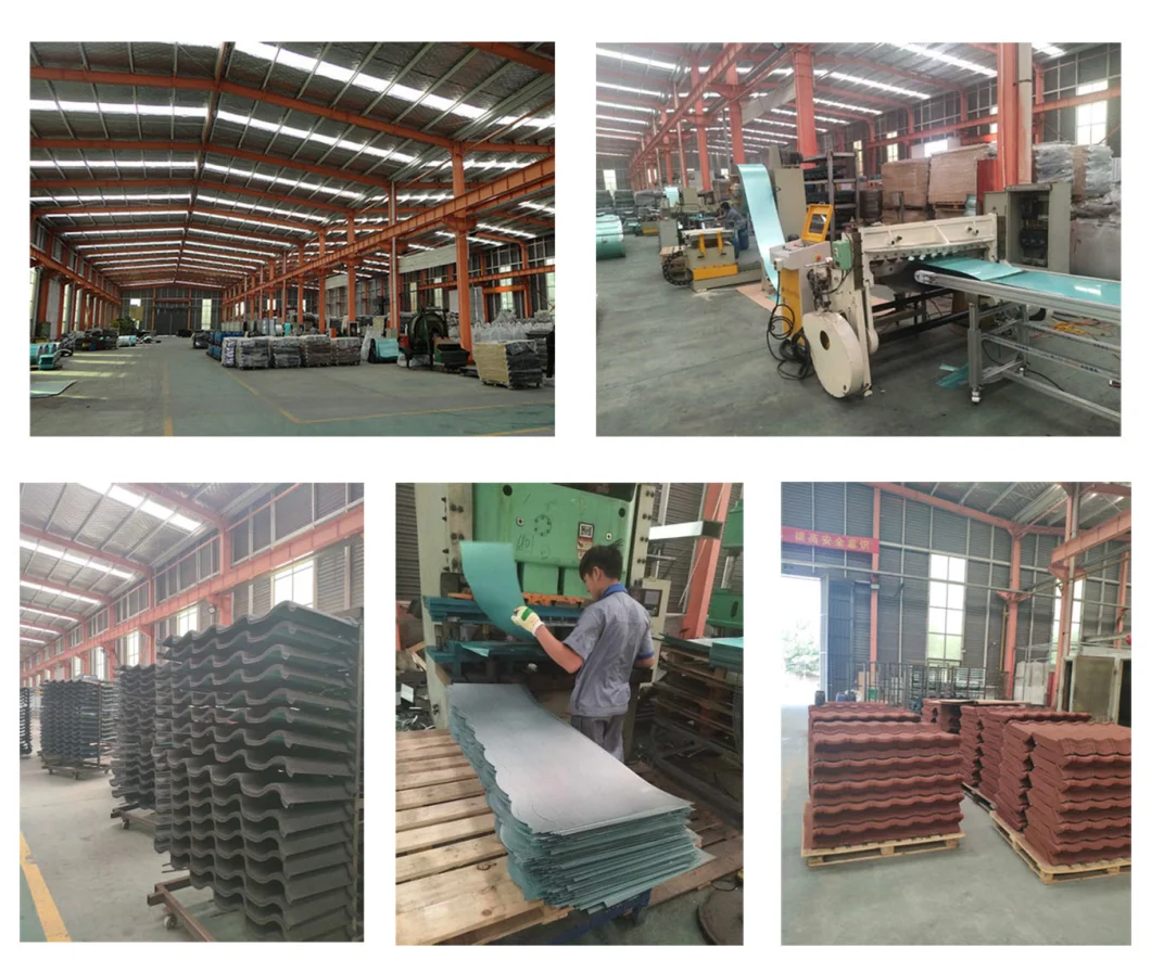 Aluminium Roofing Sheet Colorful Stone Coated Steel Roofing Tile