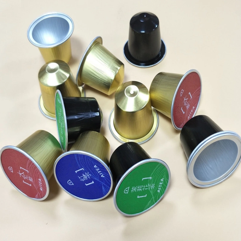 Embossed and Printed Aluminum Foil Seal Lid for Nespresso Capsules