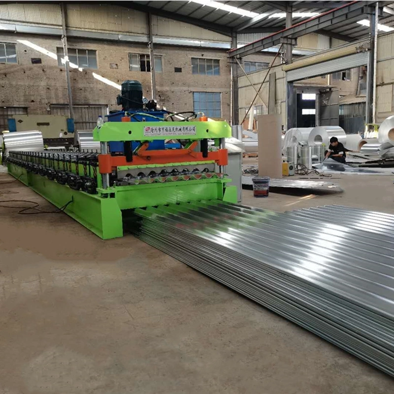 High Speed Corrugated Zinc Aluminium Roof Sheet Roll Forming Machine