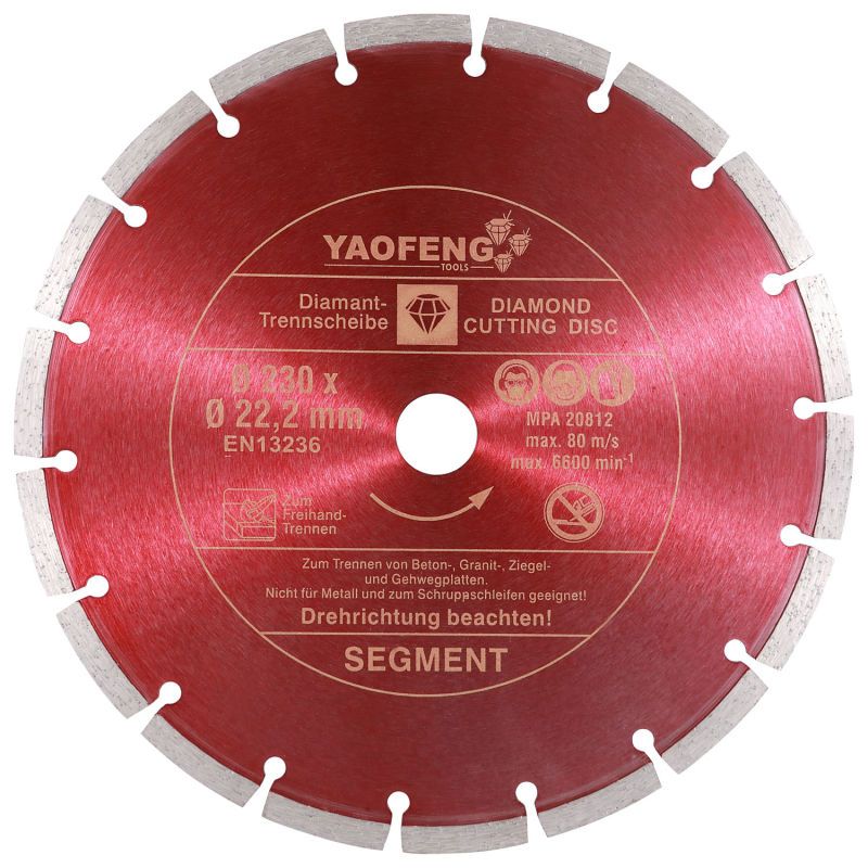 7 Inch 180 mm Hot Pressed Diamond Saw Blade for Cutting Granite Concrete Marble