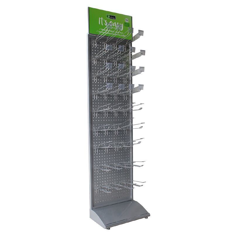 Fashion Floor Metal Perforate Board Display Stand for Supermarket or Chain Store