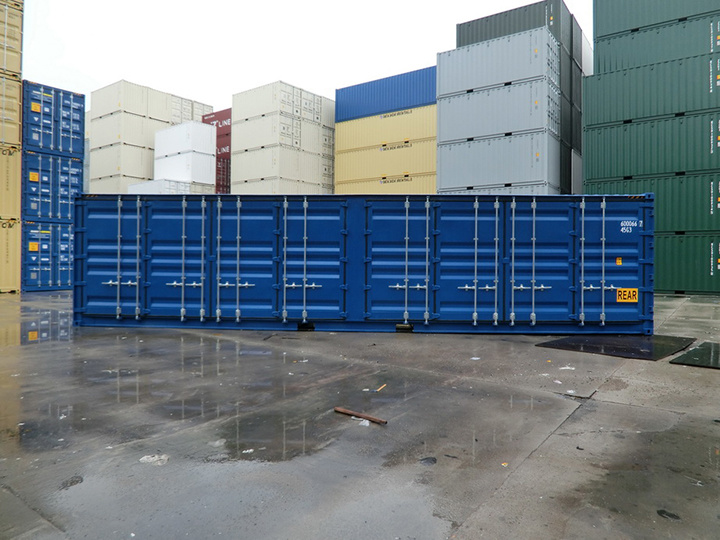 Csc Certified Corten Steel 40 Foot Open Side Shipping Container