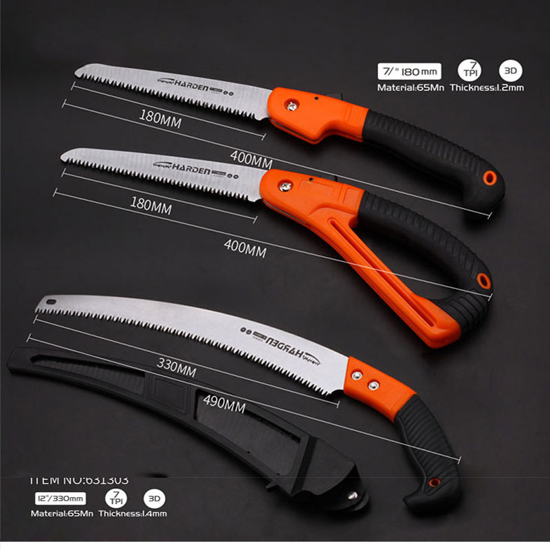 Plastic Handle Garden Pruning Hand Saw for Woodworking
