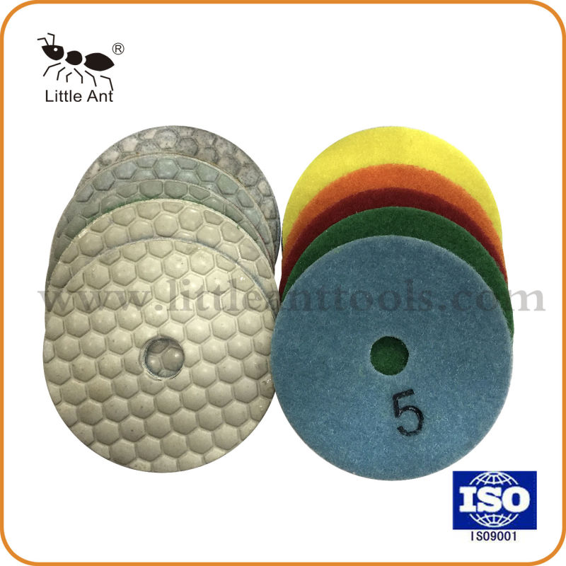 80mm Dry Polishing Pad 3 Inch Dry Flexible Diamond Polishing Pad for Stone