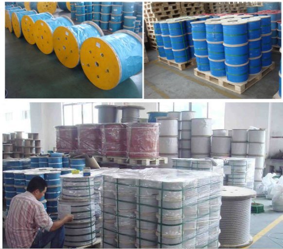 6X19 Fiber Core Galvanized Steel Wire Rope Packed by Reels