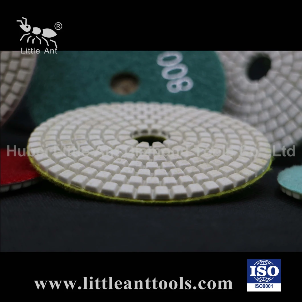 5 Inch/125mm White Colour Diamond Polishing Pads for Stone