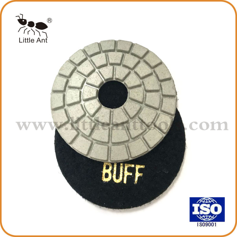 100mm Flexible Resin Wet Use Polishing Pad with Buff Grit