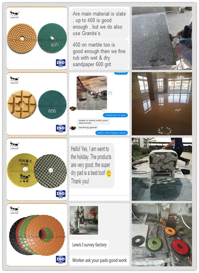 Diamond Polishing Pads for Granite and Marble Wet Working