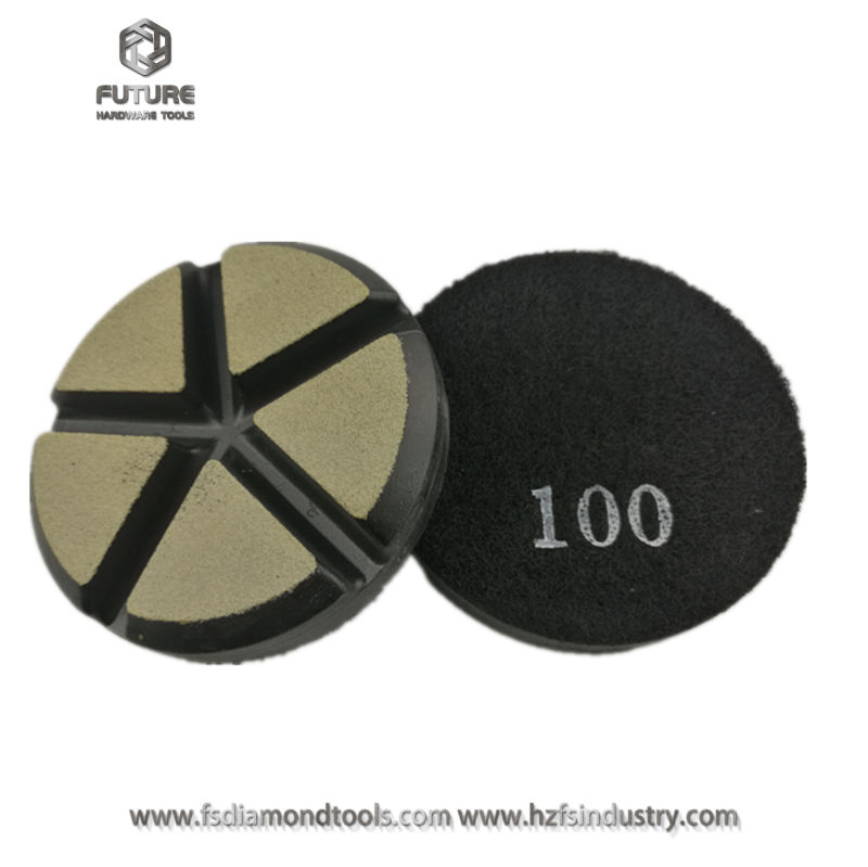 3"80mm Ceramic Bond Polishing Pads for Concrete Floor Polishing
