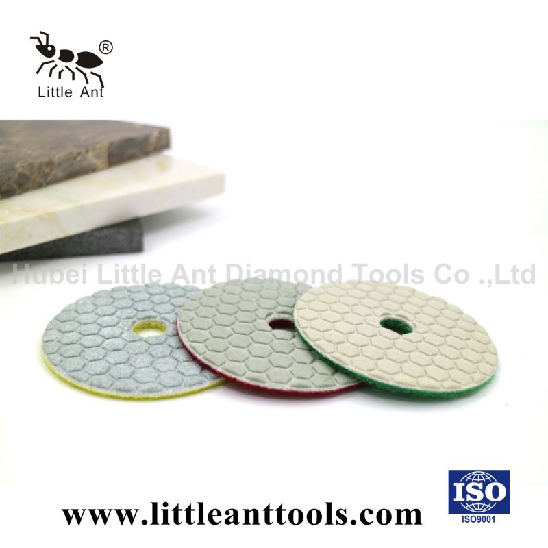 Hot Press Flexible Resin Diamond Dry Polishing Pad for Granite