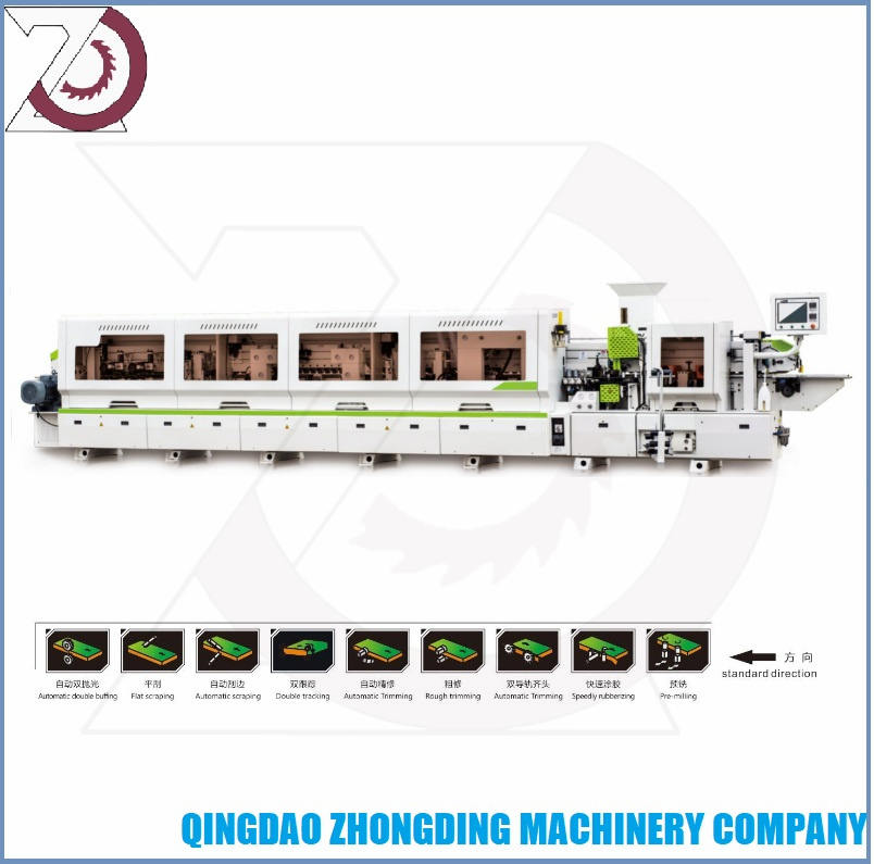 Auto Double Buffing and Flat Scraping Edge Banding Machine