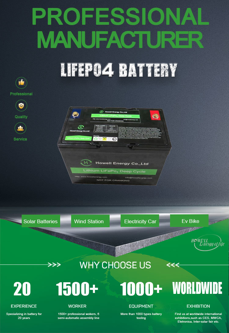 High Quality Long Life Deep Cycle Solar Lithium 12V 150ah LiFePO4 Battery