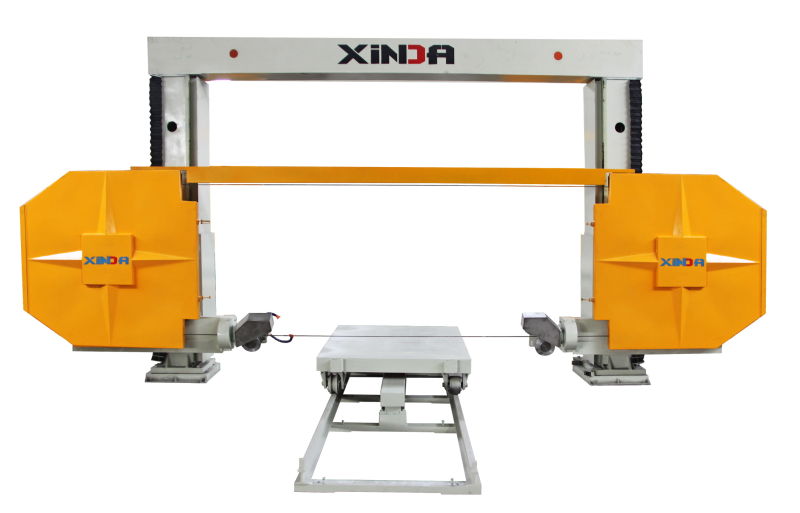 Automatic CNC single wire saw machine for stone profiling and block slabing