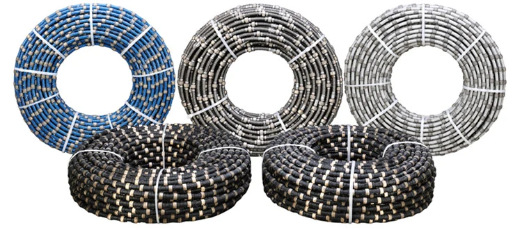 Diamond Wire Saw Rope for Granite Marble Quarry Concrete Cutting