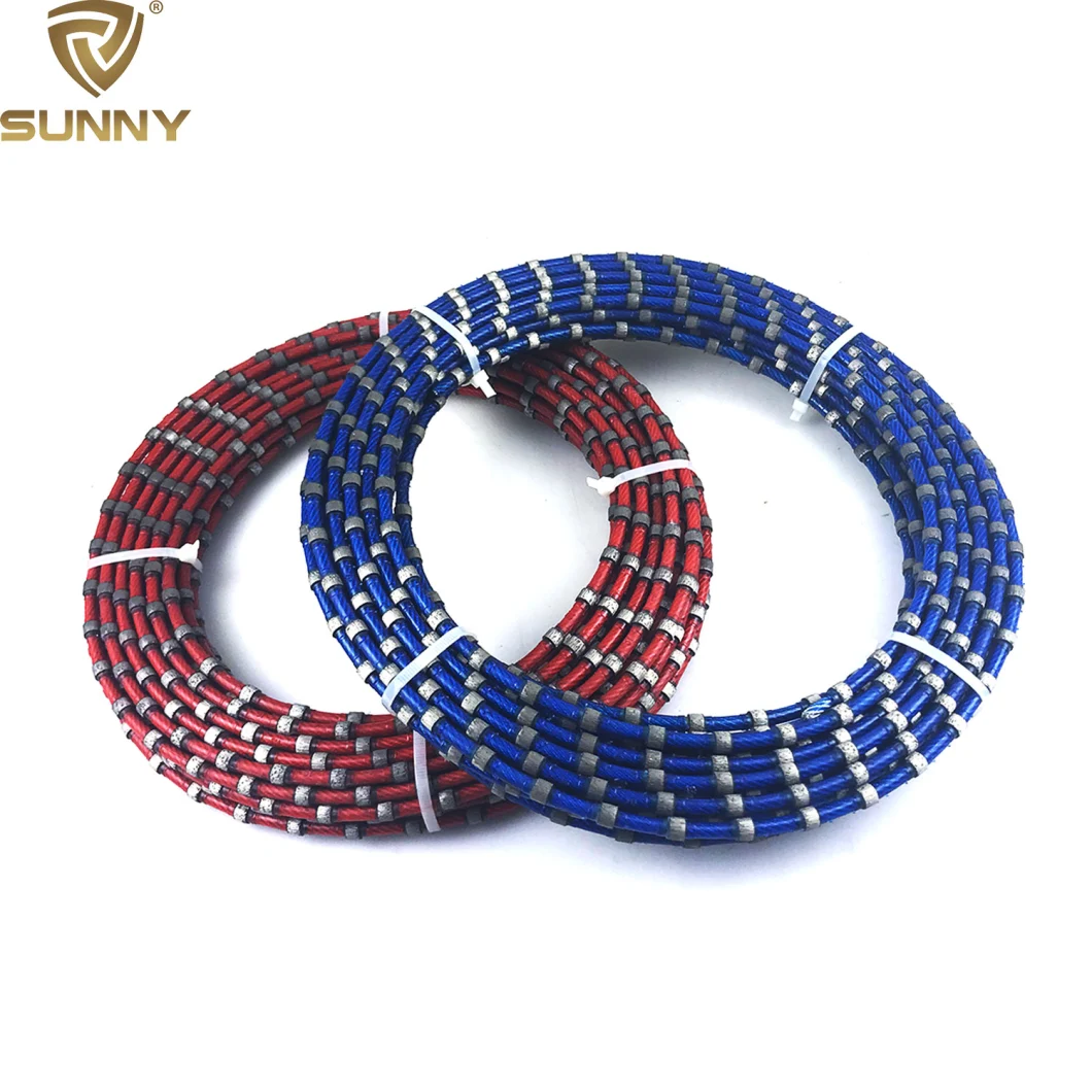 Plastic Type Diamond Wire Saw Rope for Stone Cutting