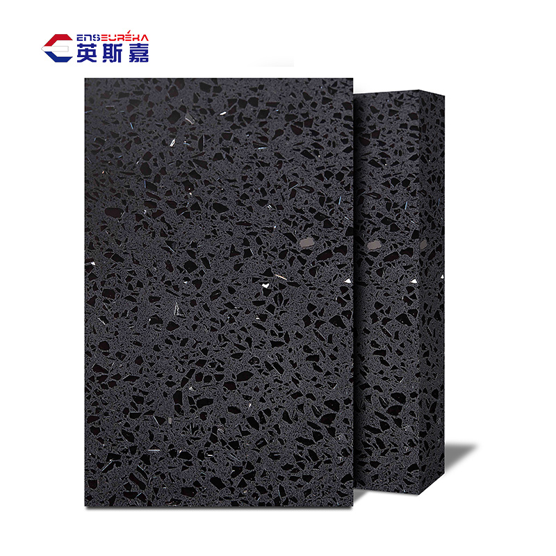 New Artificial Quartz Stone for Kitchen Countertop/Black Quartz Stone