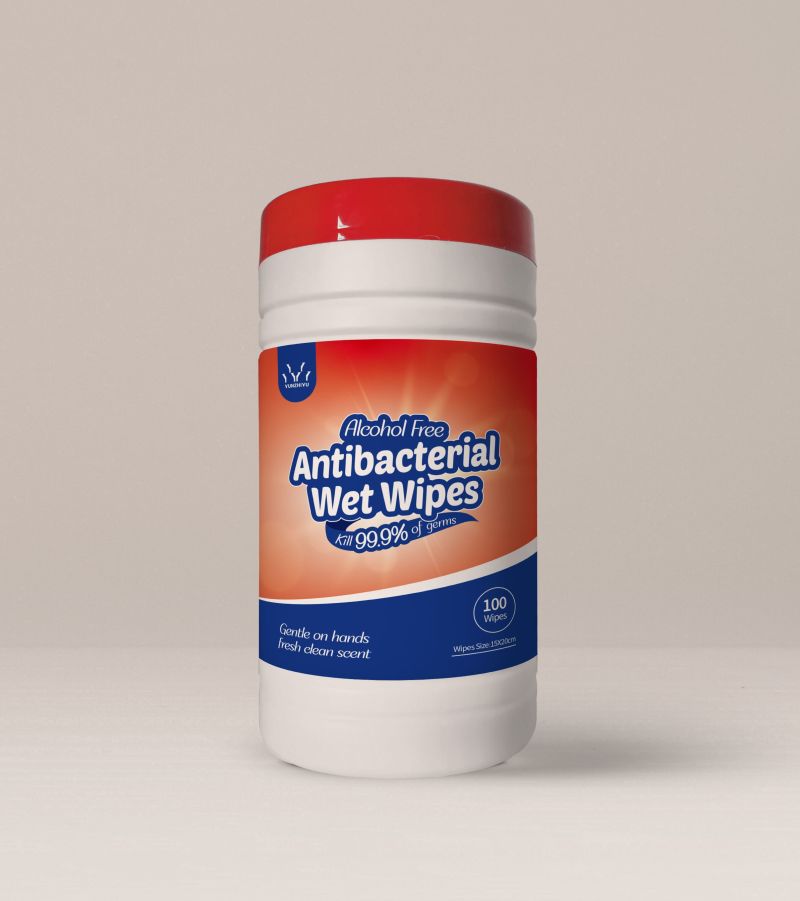 OEM Alcohol Free Antibacterial Wet Wipes Wet Tissue
