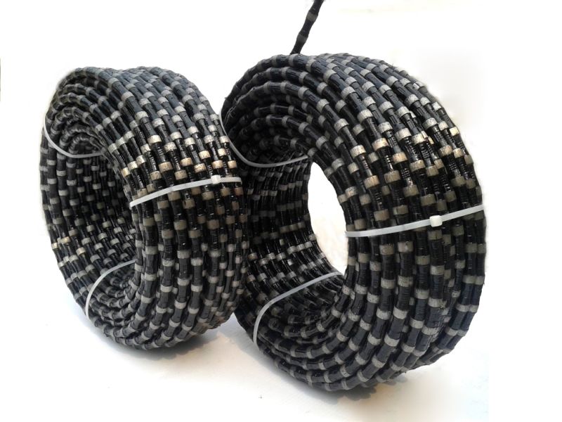 Rubber Spring Diamond Wire Saw for Cutting Granite Block Quarry
