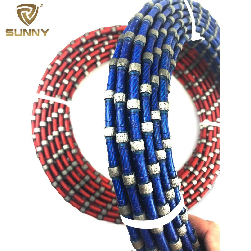 Plastic Type Diamond Wire Saw Rope for Stone Cutting