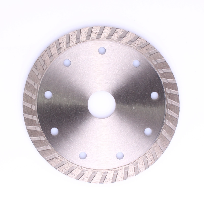 Turbo Diamond Saw Blade Continuous Turbo Rim Sintered Segments for Grinder Granite Dry Cutting