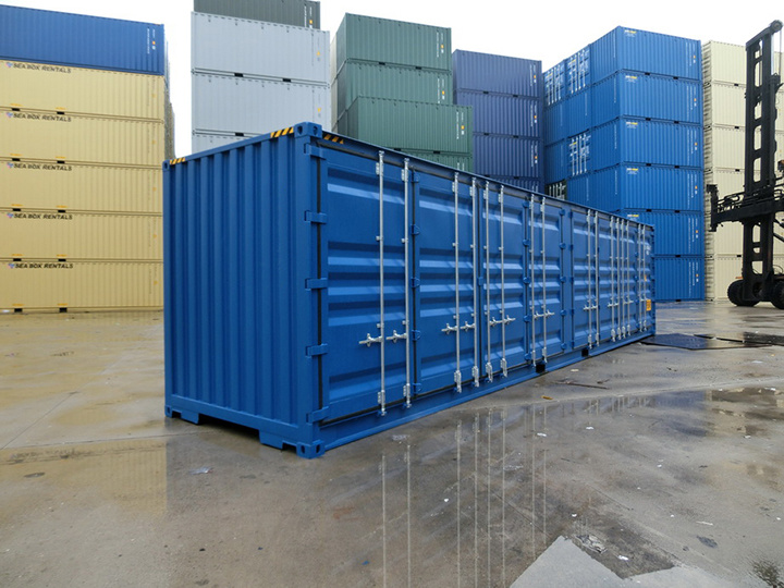 Csc Certified Corten Steel 40 Foot Open Side Shipping Container