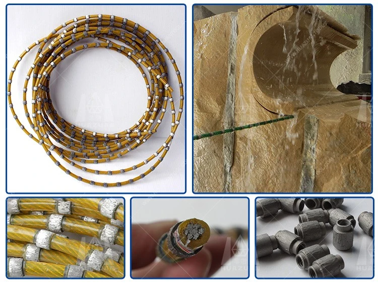 9.8mm High Cutting Efficiency Vacuum Brazed Diamond Wire Saw Beads