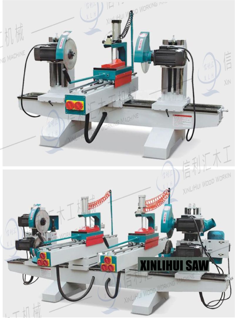Wood Slotted Double End Saw Woodworking Double End Head Saw Double-Head Saw, Automatic Cutting Saw, Double-Stage Automatic Double-End Machine,
