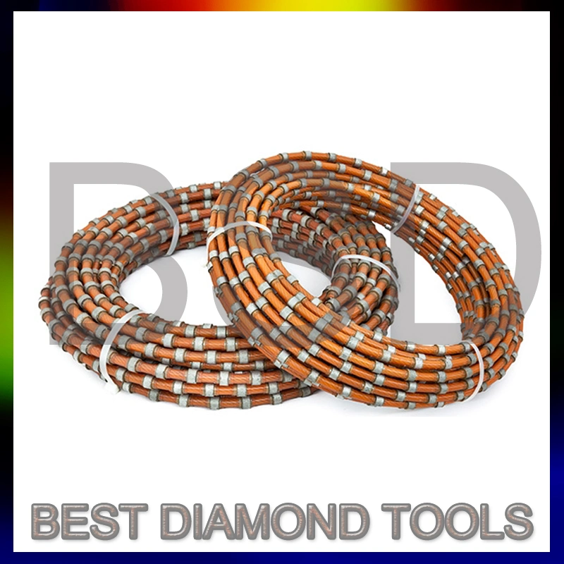 Diamond Wire Saw Rope for Granite Marble Stone Cutting and Profiling