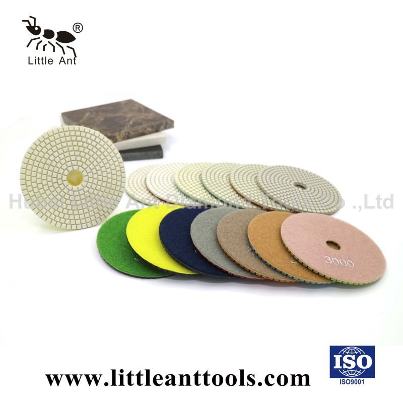 White Diamond Flexible Polishing Pads for Wet Usage Only