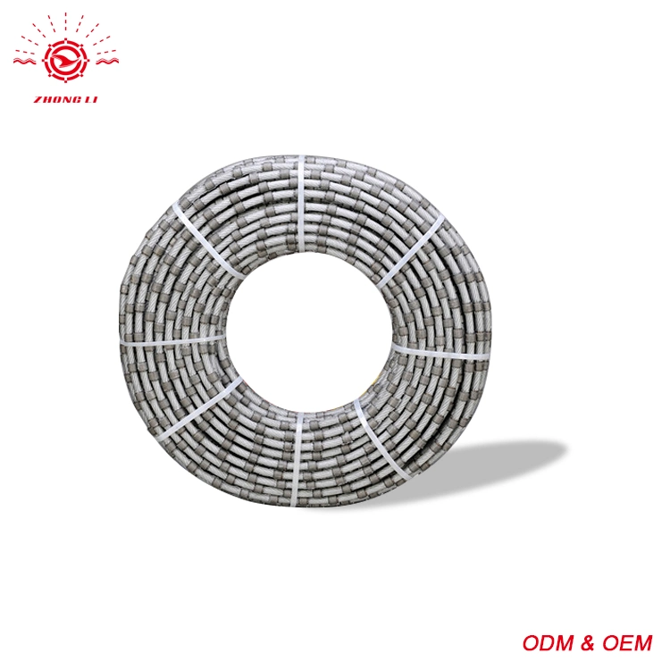 Diameter 8.8mm Diamond Wire Saw Rope for Stone Cutting Profiling