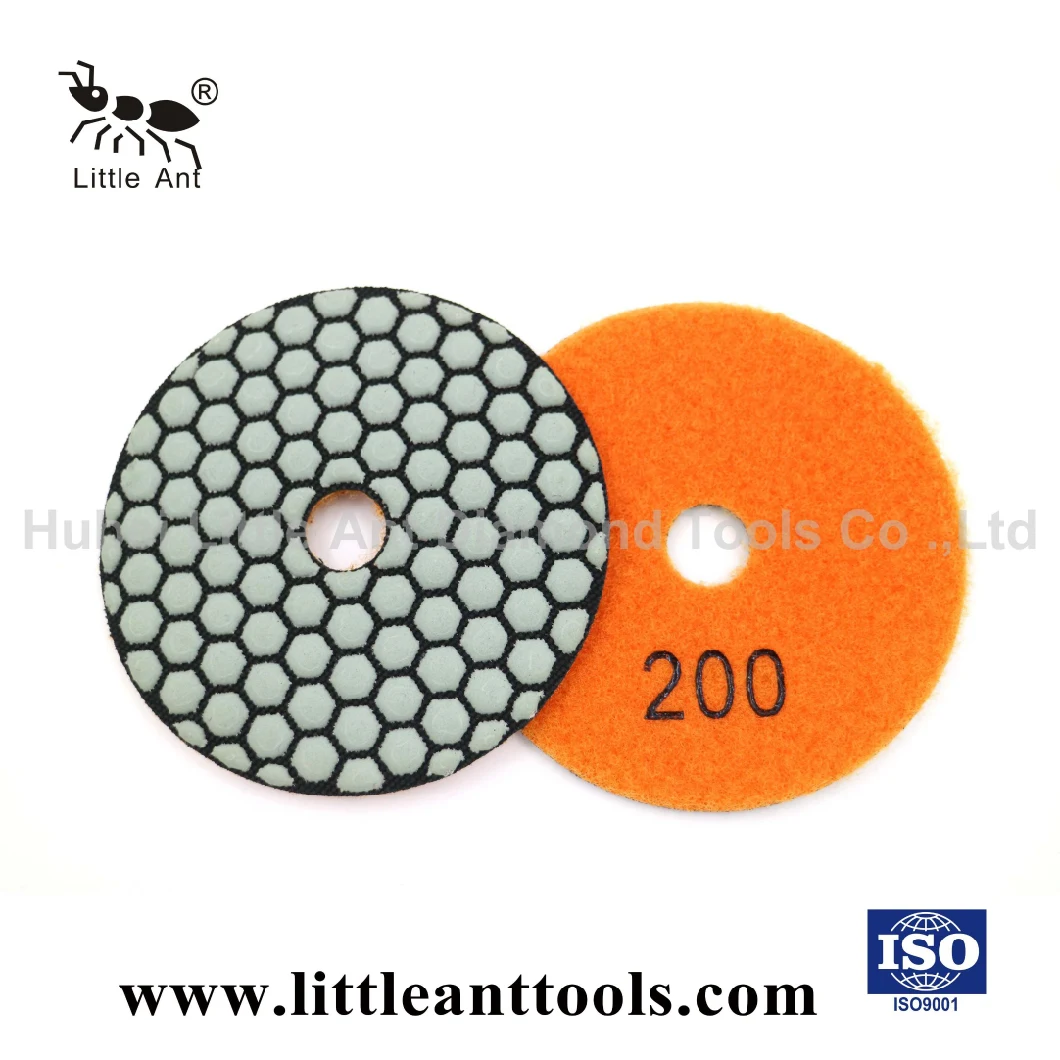 5 Inch/125mm Hexagon Dry Polishing Pads for Granite and Marble