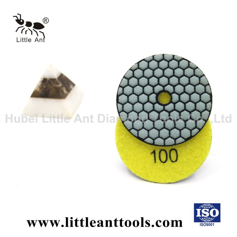 Dry Use Grinding 50#-3000# Hexagon Diamond Polishing Pads