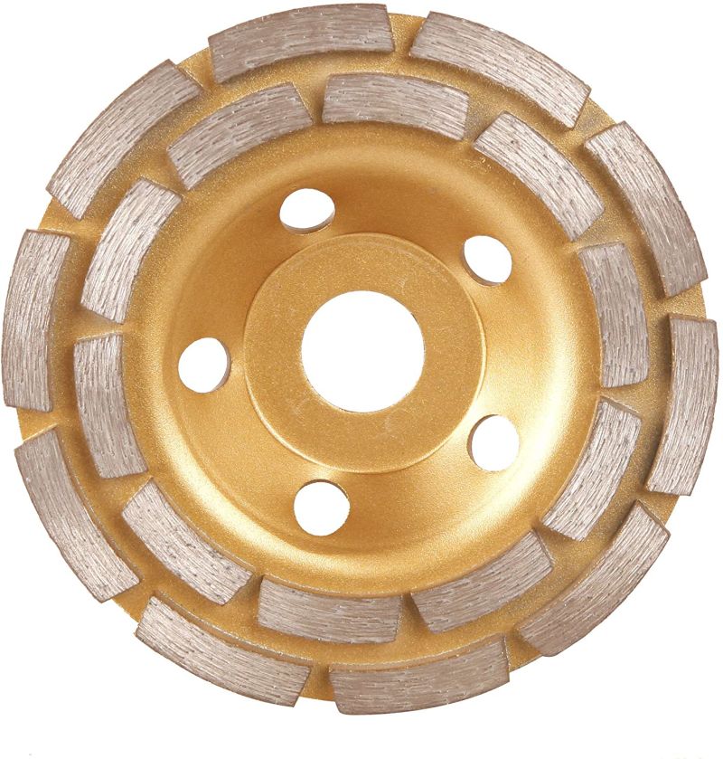 Double Row Disc Concrete Sintered Diamond Tool Floor Grinding Cup Wheels