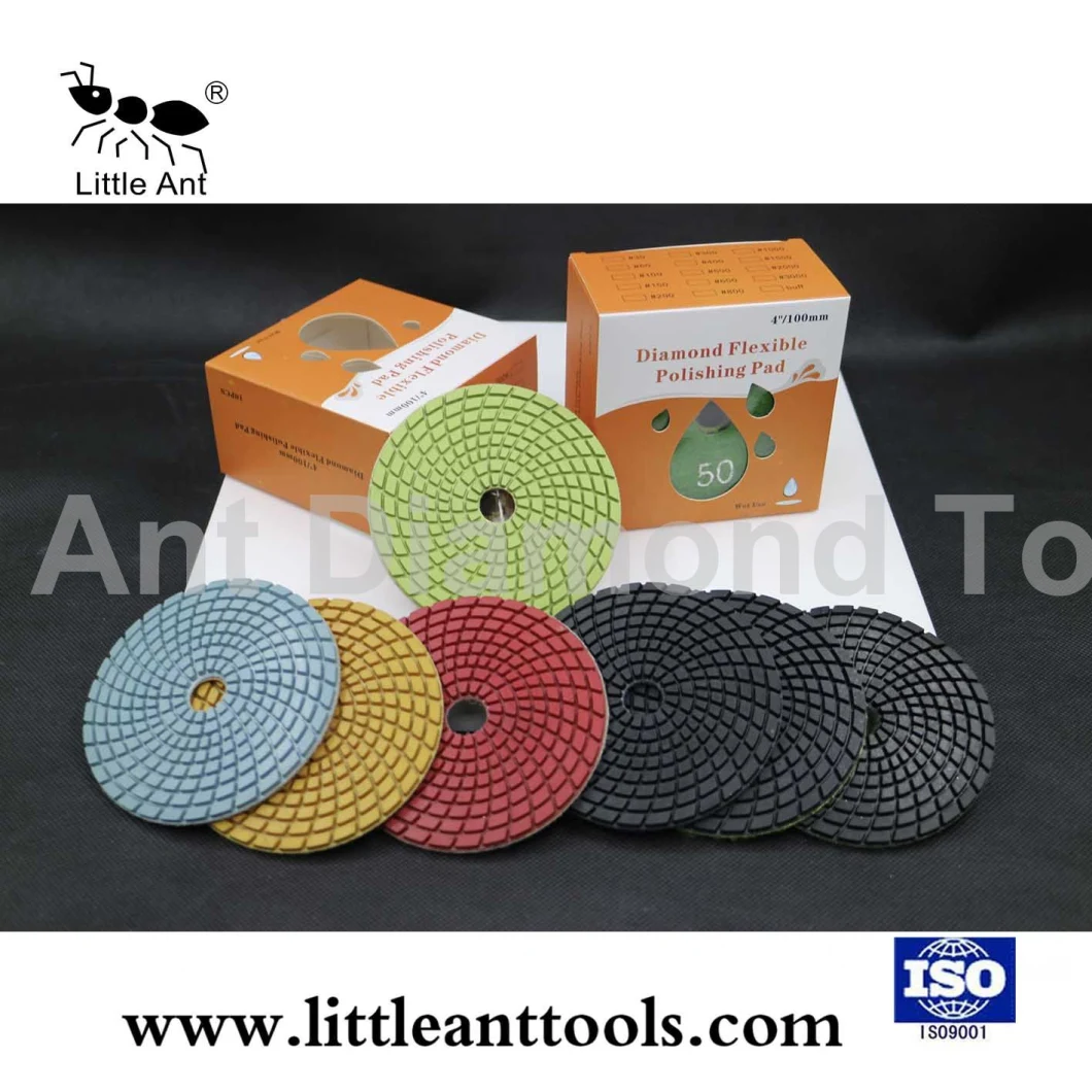 100mm Wet Polishing Pads for Granite and Marble
