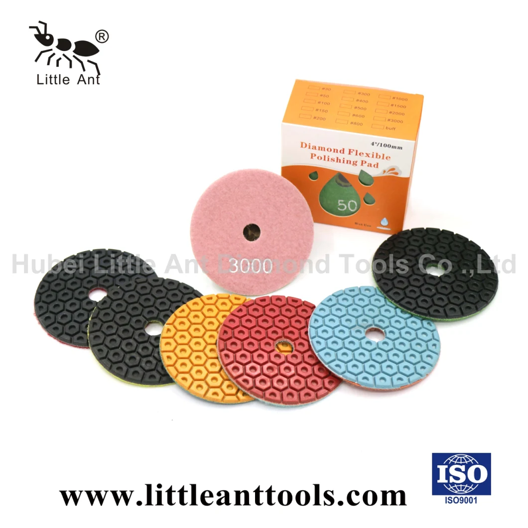 New 4'' 100mm Diamond Wet Polishing Pad for Granite and Marble