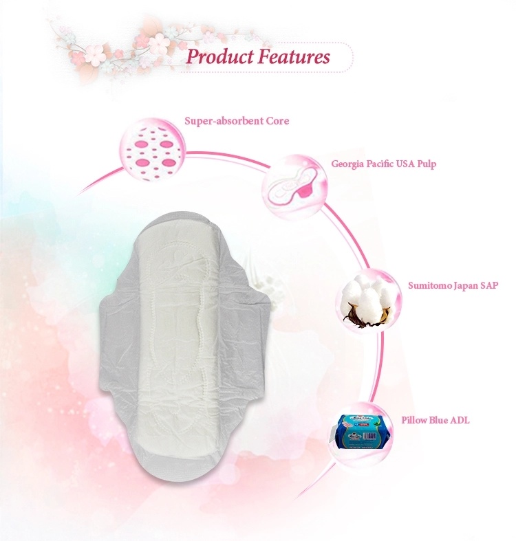 Top Quality Lady Pads Cotton Sanitary Nakpin Pads