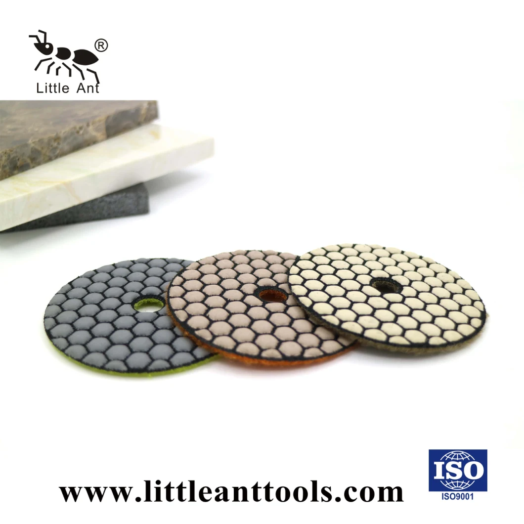3 Inches 80mm Diamond Resin Dry Polishing Pad for Marble, Granite