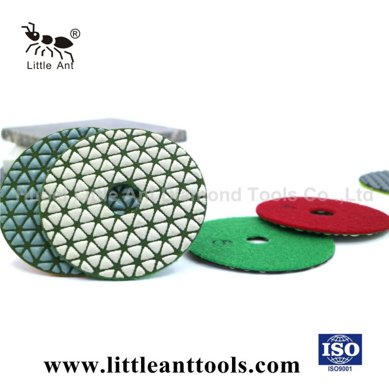Triangle Dry Polishing Pad for Granite Marble